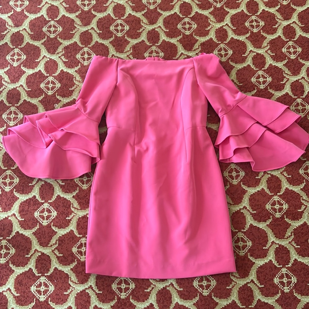 Milly Minis Sheath Mini Dress Size 12 Off Shoulder Girls